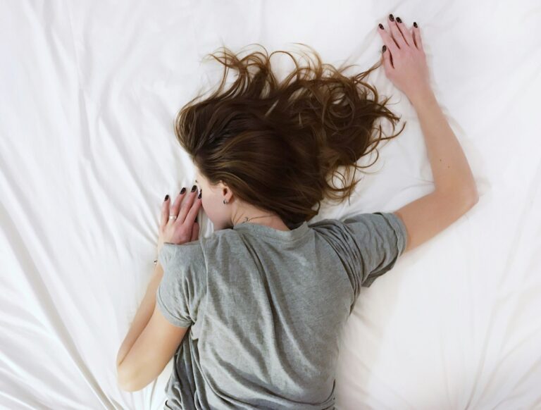 Woman sleeping peacefully